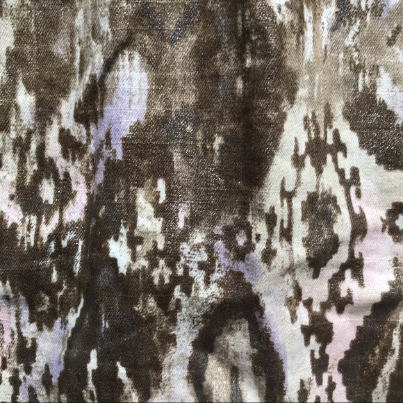 Chico Animal Print Brown Denim Jacket, EUC, S - Picture 11 of 14